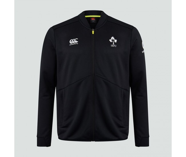 Canterbury Ireland IRFU Mens Track Rugby Jacket Black 2020