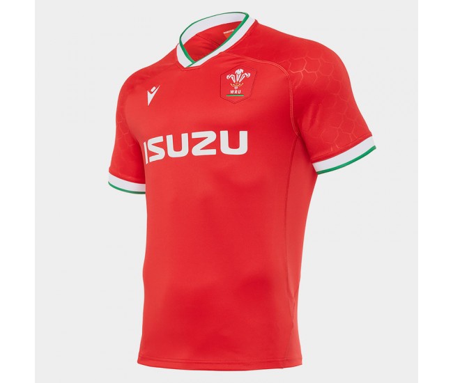 Macron Wales Home Rugby Jersey 2021
