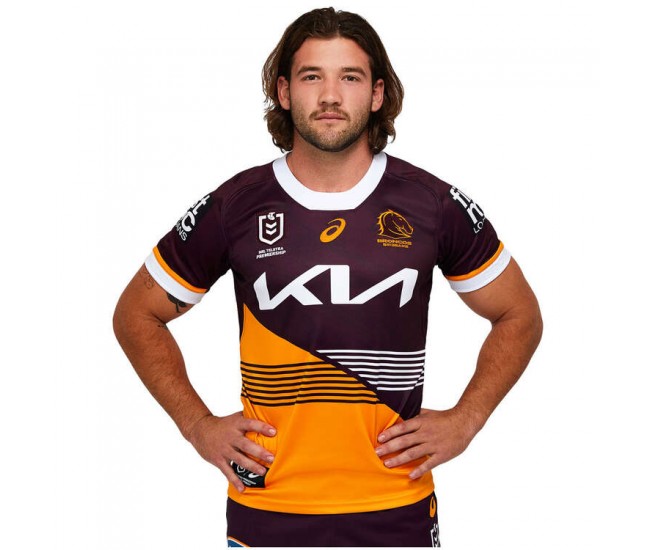 Brisbane Broncos Mens Home Rugby Jersey 2023