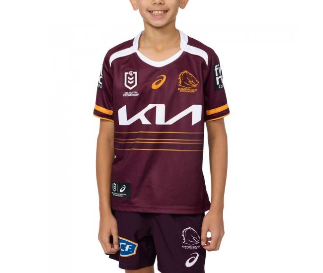 Brisbane Broncos Kids Home Rugby Jersey 2025