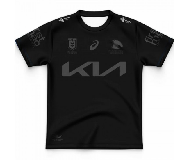 Brisbane Broncos Youth Black Rugby Jersey 2025
