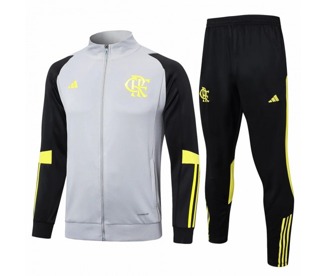 24-25 CR Flamengo Mens Gray Training Presentation Tracksuit