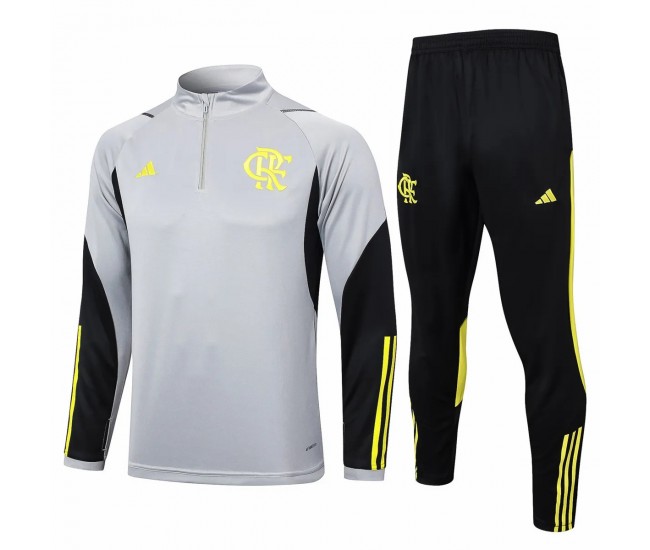 24-25 CR Flamengo Mens Gray Training Technical Tracksuit