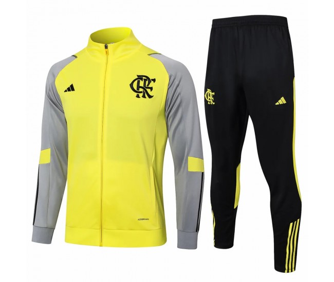 24-25 CR Flamengo Mens Yellow Training Presentation Tracksuit