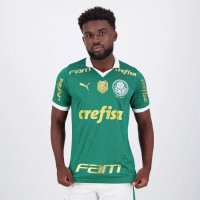 24-25 Palmeiras Mens Brazilian Champion Patch Home Jersey