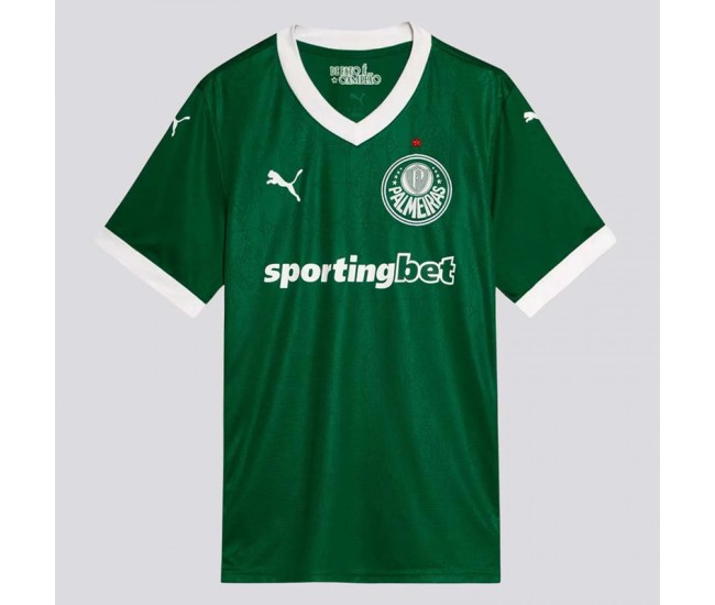25-26 Palmeiras Mens Home Soccer Jersey