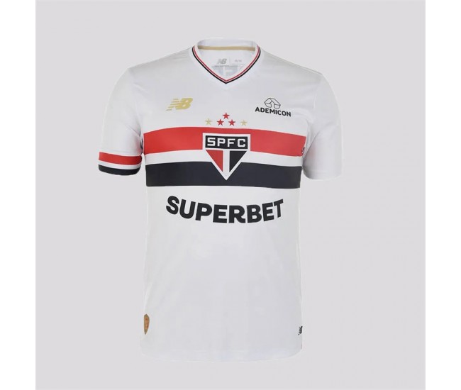 25-26 Sao Paulo Mens Home Soccer Jersey