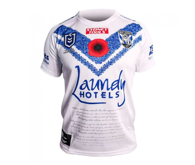 Canterbury-Bankstown Bulldogs Mens Anzac Rugby Jersey 2023