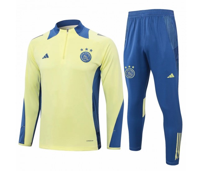24-25 AFC Ajax Mens Yellow Training Technical Tracksuit
