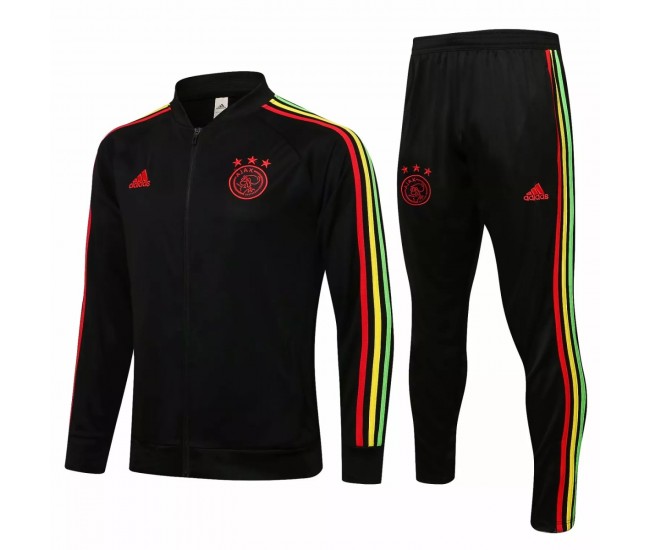 2021-22 Ajax Amsterdam Black Training Presentation Football Tracksuit 2021-22 Ajax Amsterdam Black Training Presentation Football Tracksuit