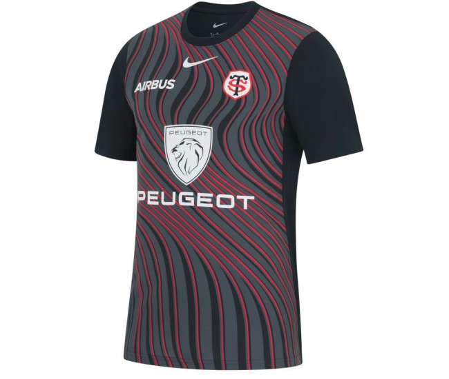 Stade Toulousain Mens Pre-Match Third Rugby Jersey 2023