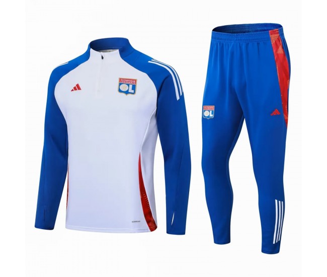 24-25 Olympique Lyonnais Mens White Training Technical Tracksuit
