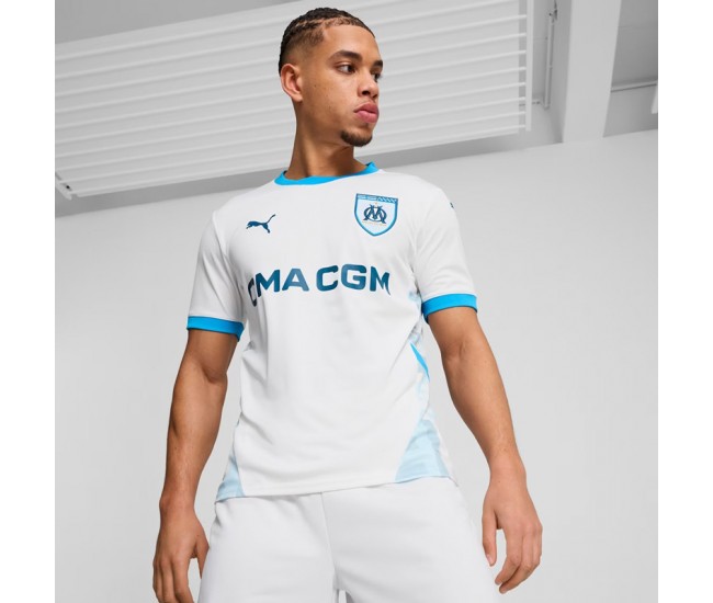 24-25 Olympique de Marseille Men's Home Authentic Soccer Jersey 