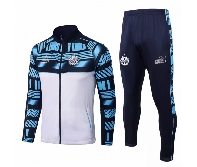 2022-23 Olympique Marseille Blue Training Presentation Soccer Tracksuit 2022-23 Olympique Marseille Blue Training Presentation Soccer Tracksuit