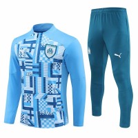 24-25 Olympique Marseille Mens Blue Training Technical Tracksuit