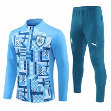 24-25 Olympique Marseille Mens Blue Training Technical Tracksuit