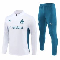 24-25 Olympique Marseille Mens White Training Technical Tracksuit