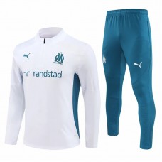24-25 Olympique Marseille Mens White Training Technical Tracksuit