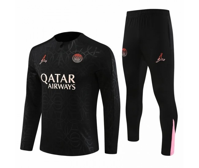 24-25 PSG Jordan Mens Black Training Technical Tracksuit