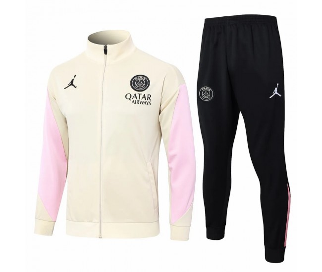 24-25 PSG Jordan Mens Beige Training Presentation Tracksuit