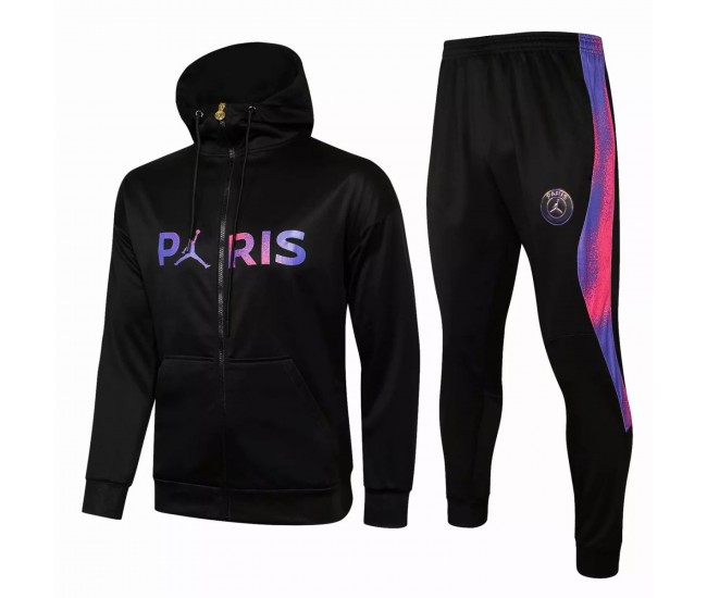 PSG Jordan Football Presentation Black Tracksuit 2021 2022