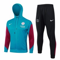 24-25 PSG Mens Blue Training Hooded Presentation Tracksuit