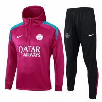 24-25 PSG Mens Maroon Training Hooded Technical Tracksuit
