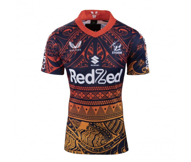 Melbourne Storm Mens Multicultural Training Rugby Jersey 2022