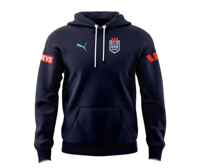 NSW Blues State Of Origin Mens Team Rugby Hoodie 2024