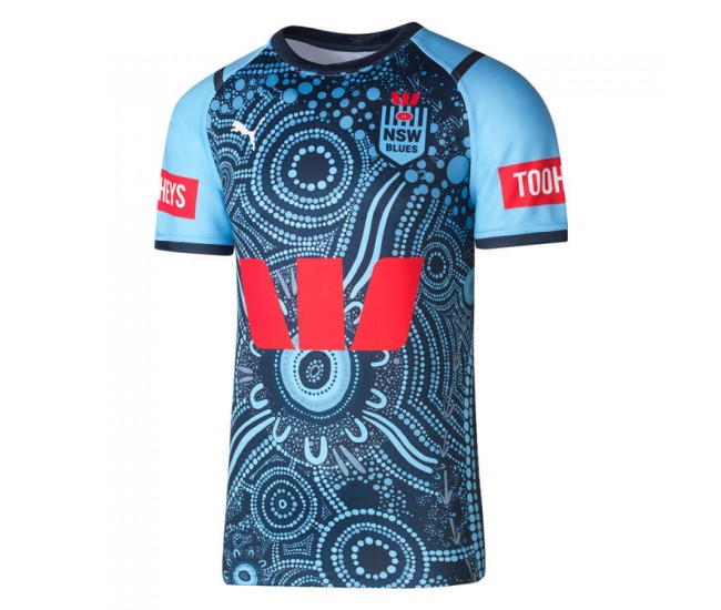 NSW Blues Mens Indigenous Rugby Jersey 2024