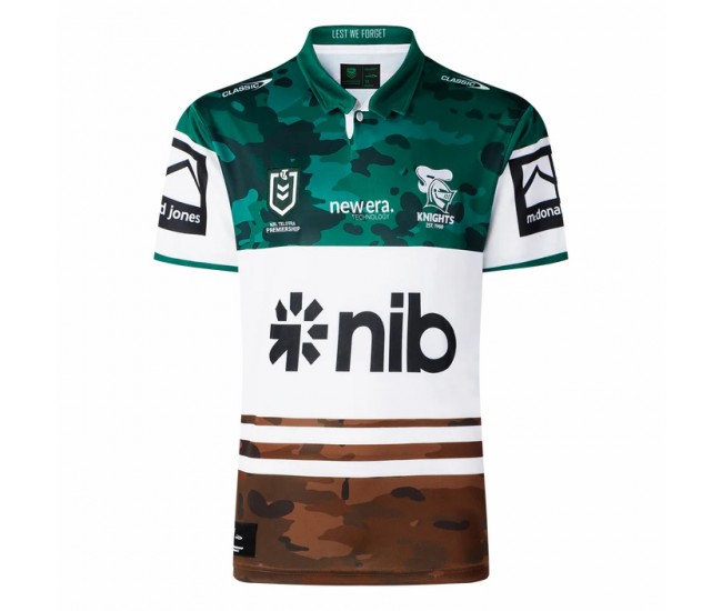Newcastle Knights Mens Anzac Round Rugby Jersey 2025