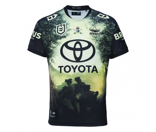 North Queensland Cowboys Mens Defence Rugby Jersey 2024