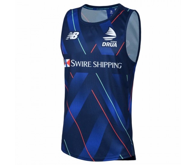 Fiji Drua Men's Blue Training Rugby Singlet 2025