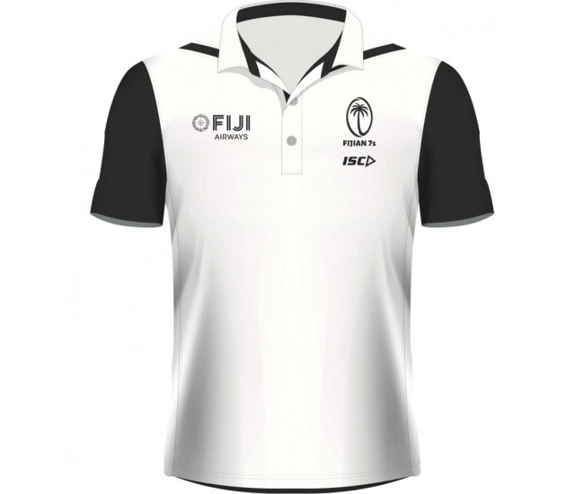 Fiji Airways Sevens Performance Mens Rugby Polo White 2021