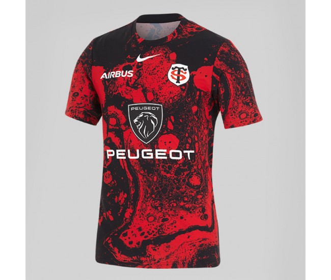 Stade Toulousain Mens Pre Match Rugby Jersey 2024