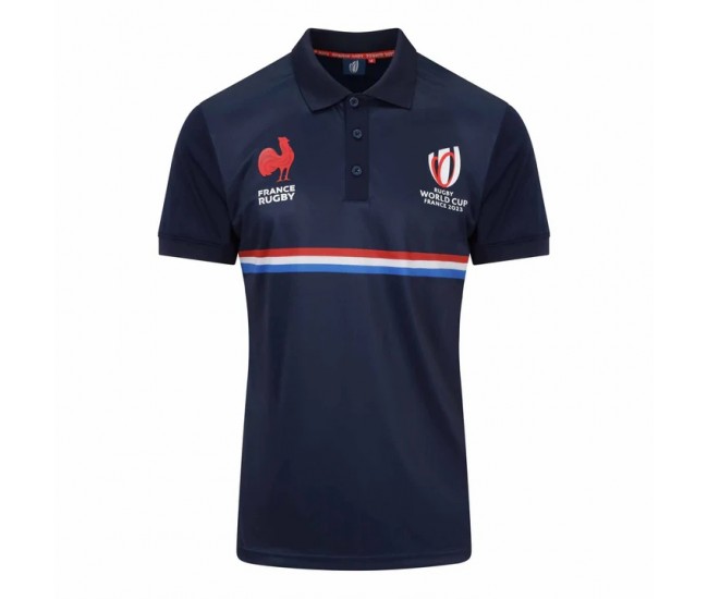 France RWC Mens Polyester Rugby Polo 2023