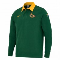 South Africa Springboks Mens Long Sleeve Pique Rugby Polo 2025