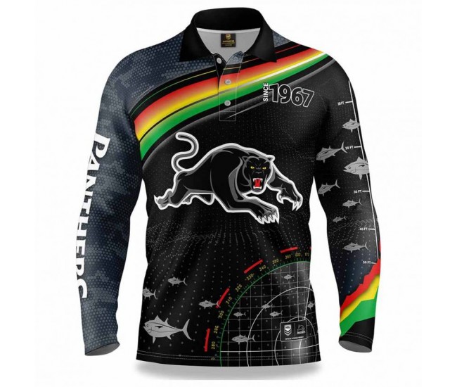 Penrith Panthers Mens Fishfinder Fishing Rugby Shirt 2022