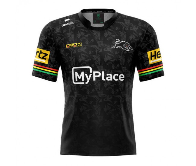 Penrith Panthers Mens Dark Training Rugby Jersey 2024