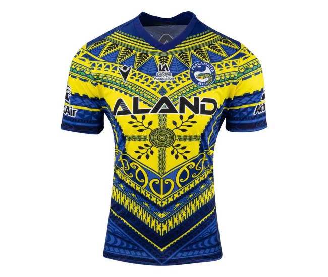 Parramatta Eels Mens Pasifika Training Rugby Jersey 2023