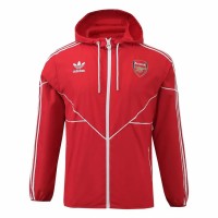 24-25 Arsenal Mens Red Windbreaker Jacket