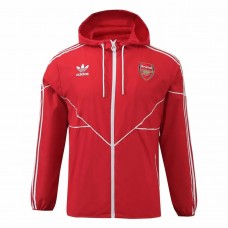 24-25 Arsenal Mens Red Windbreaker Jacket