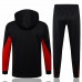 24-25 Liverpool FC Mens Black Training Hooded Presentation Tracksuit