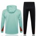 24-25 Liverpool FC Mens Green Training Hooded Technical Tracksuit