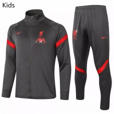 Liverpool FC Presentation Football Tracksuit Dark Grey Kids 2021