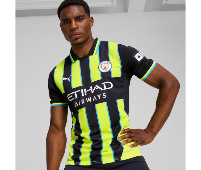 24-25 Manchester City Mens Away Authentic Soccer Jersey 