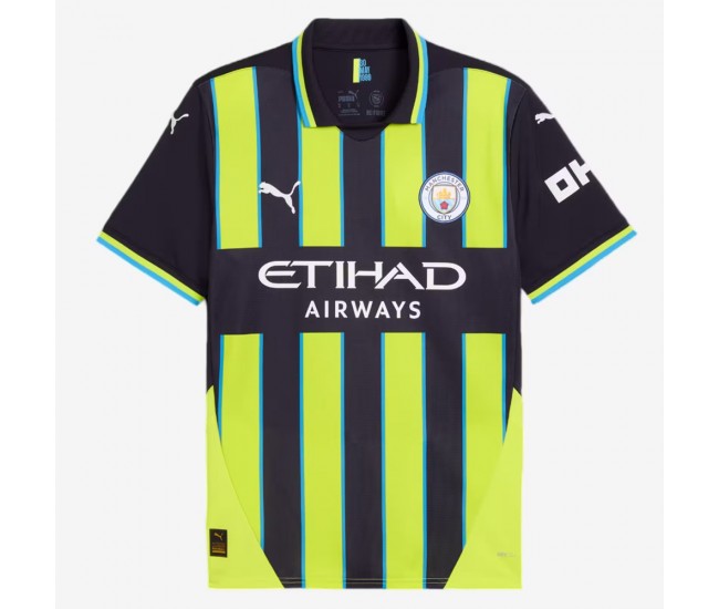 24-25 Manchester City Mens Away Soccer Jersey 