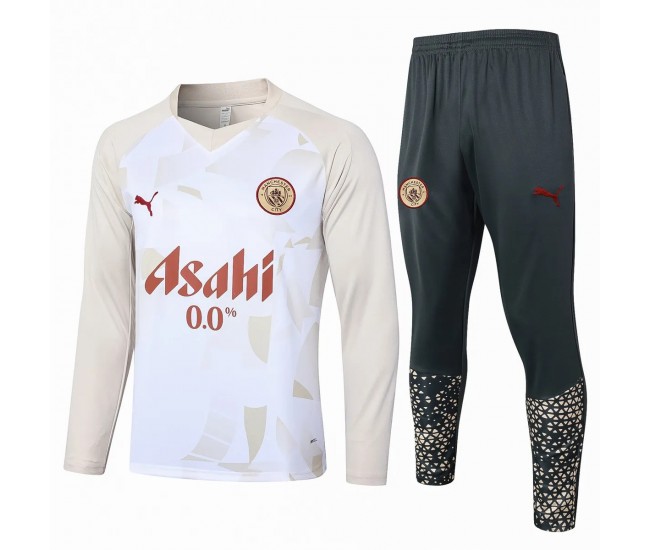 24-25 Manchester City FC Mens White Training Technical Tracksuit