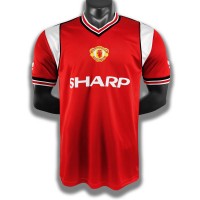 1985 Manchester United FC Home Retro Jersey 