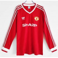 1986-1988 Manchester United FC Long Sleeve Home Retro Jersey 